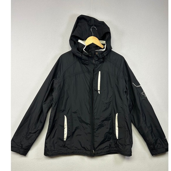 Columbia Jackets & Blazers - Gorpcore Hiking Columbia Womens XL Black Omni-Tech Waterproof Rain Jacket Shell